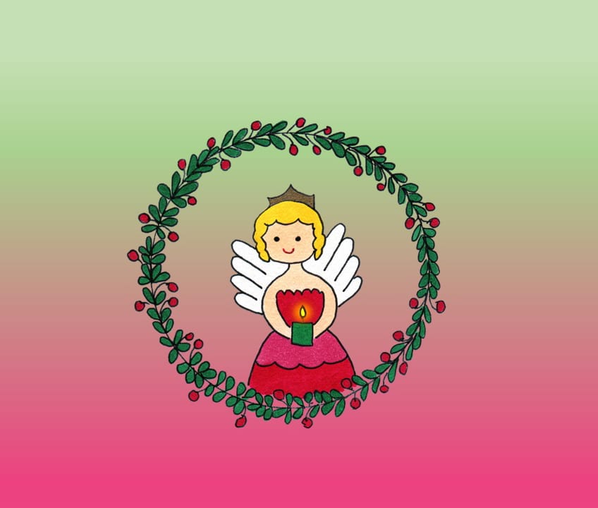 Angel Wreath eCard