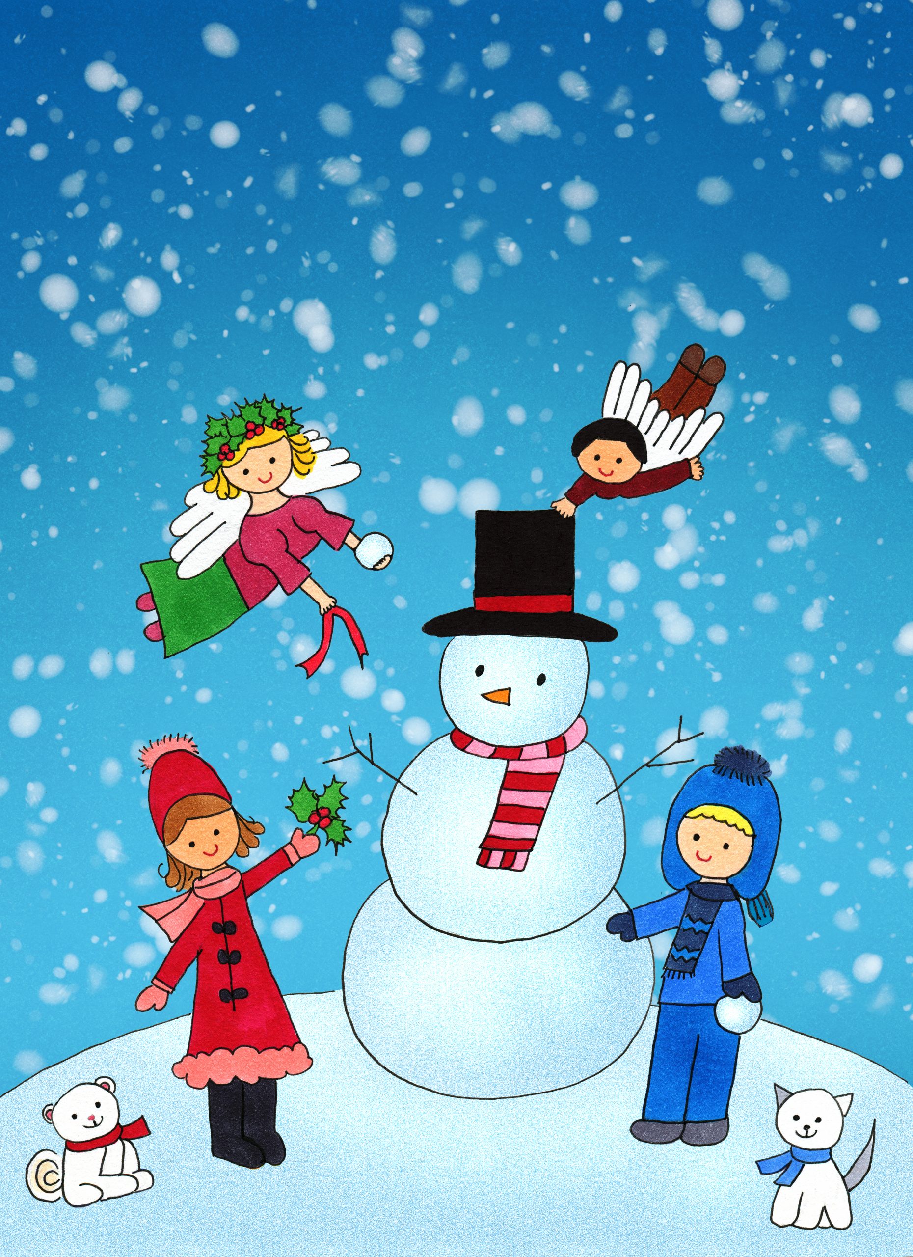 Christmas Snowman eCard